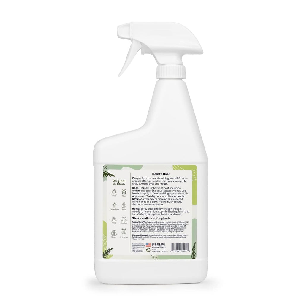 Cedar Oil Bug Spray 32oz C1804