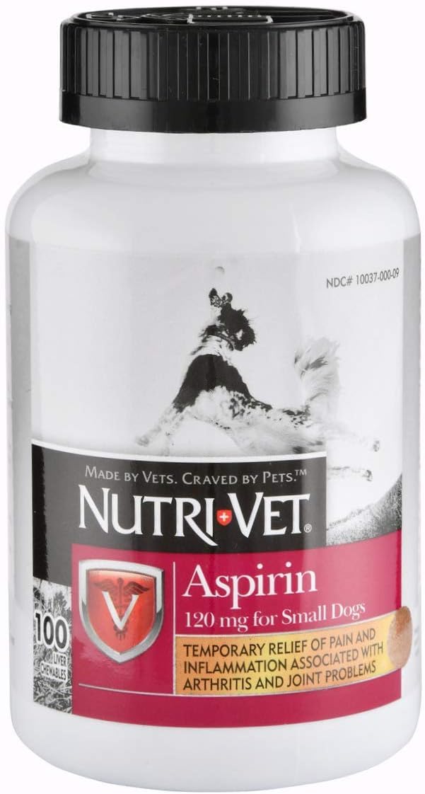Aspirin 120mg Liver Chewables for Small Dogs 100 count 3 Pack C82324