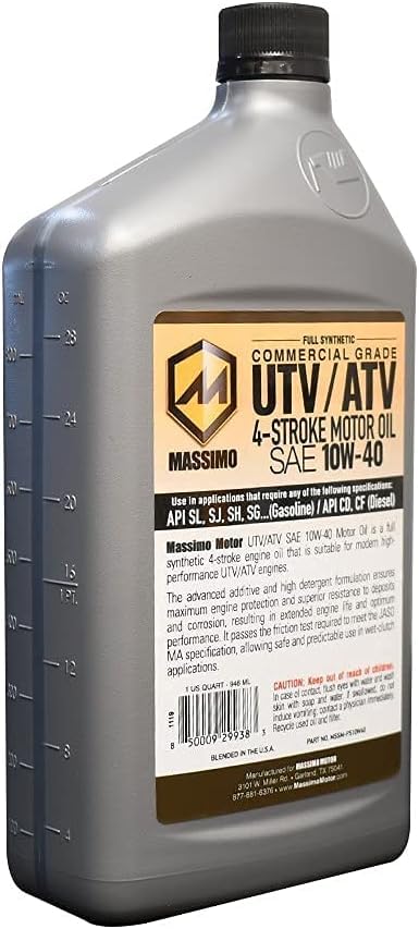 10W-40 Full Synthetic Oil 1 Qt. 2packs W357