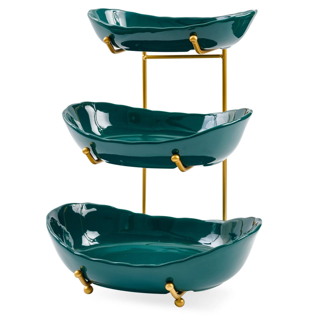 Ceramic 3 Tier Fruit Bowl J25709