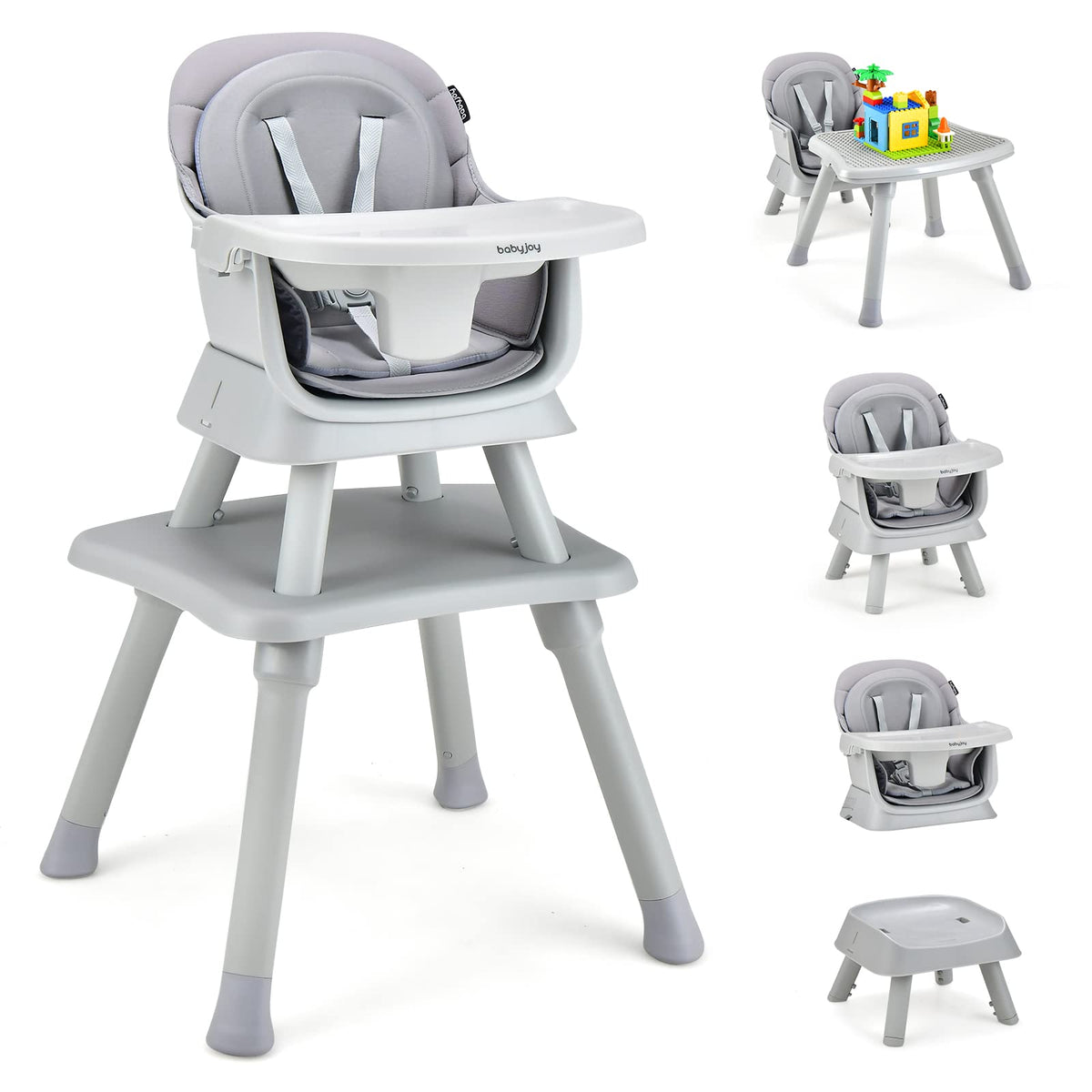 8 in 1 Convertible High Chair with Removable Tray Z743