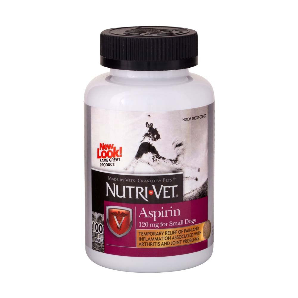 Aspirin 120mg Liver Chewables for Small Dogs 100 count 3 Pack C82324