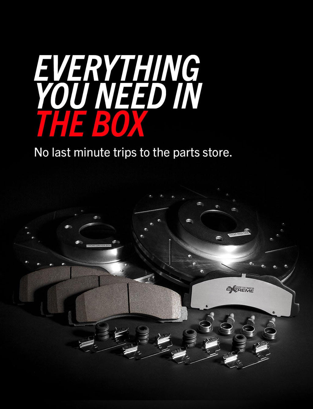 Front & Rear Brake Pad & Rotor Kit T285