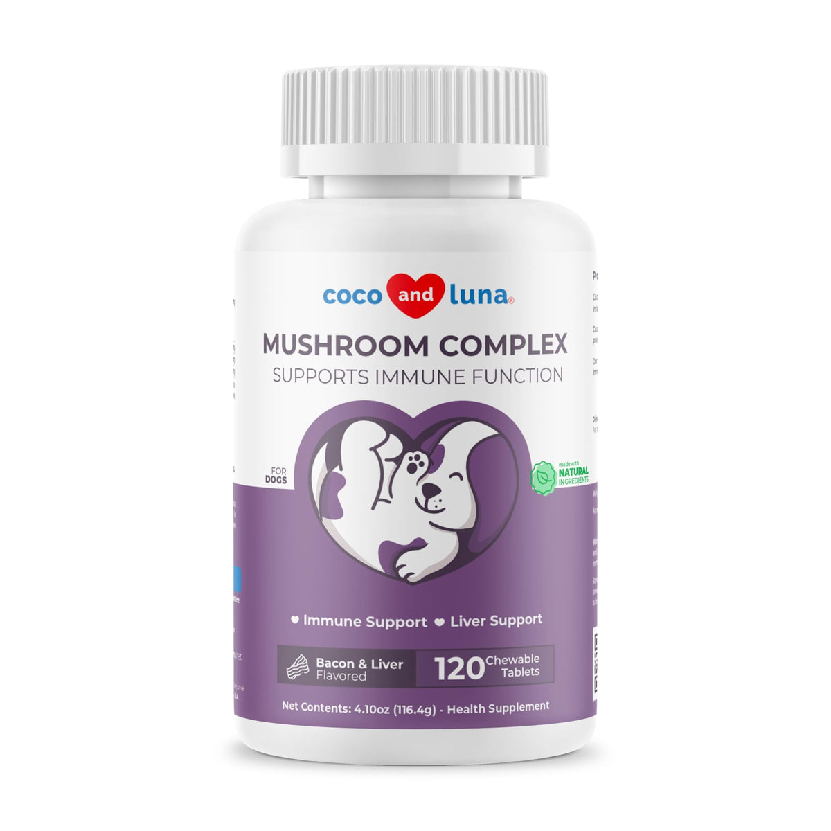 Turkey Tail Mushroom Supplement for Dogs, 120 ct N121439
