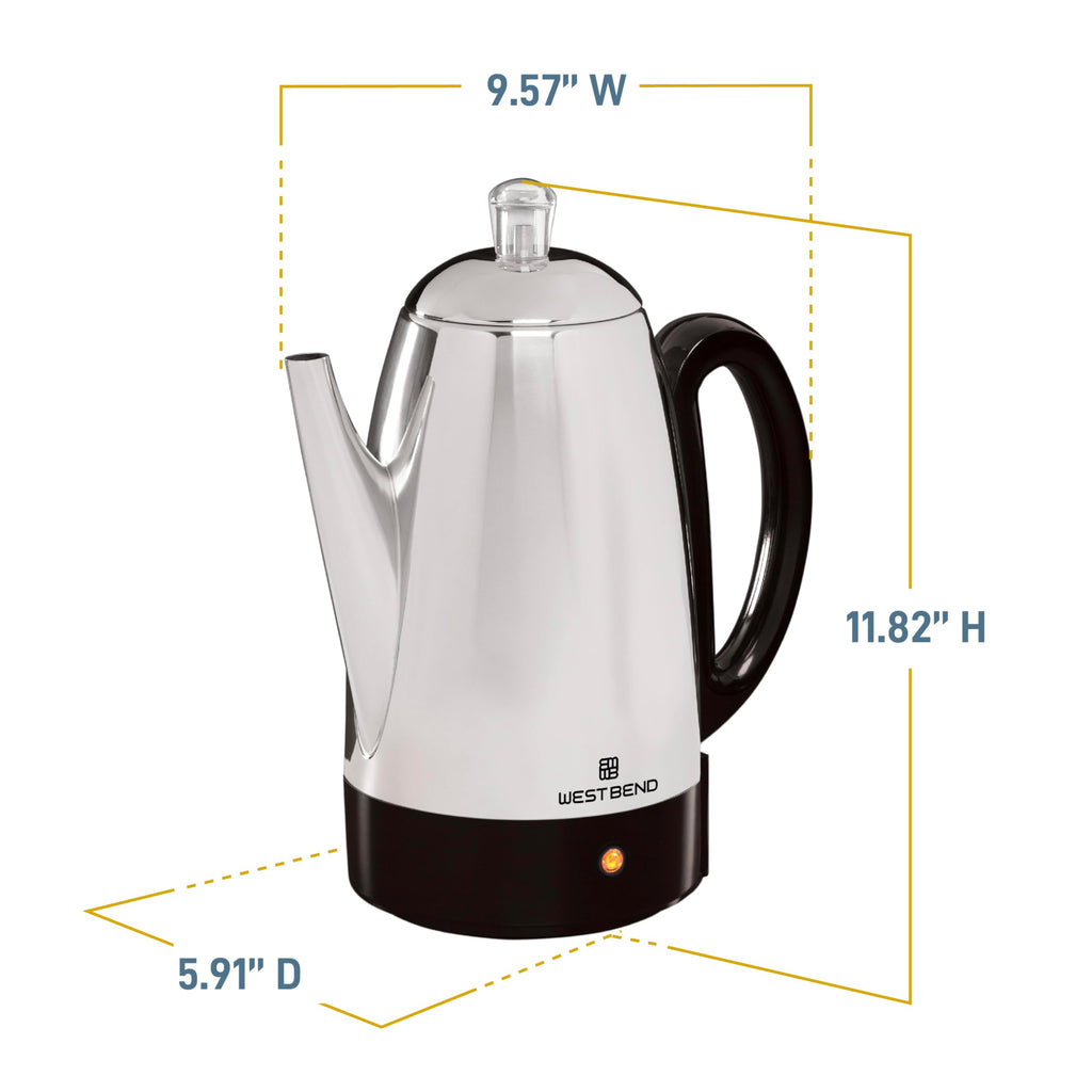 12-Cup Stainless Steel Electric Percolator Coffee Maker R847760