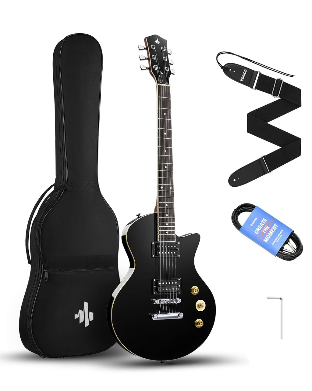 39" Electric Guitar with Dual Humbucker Pickups E3777