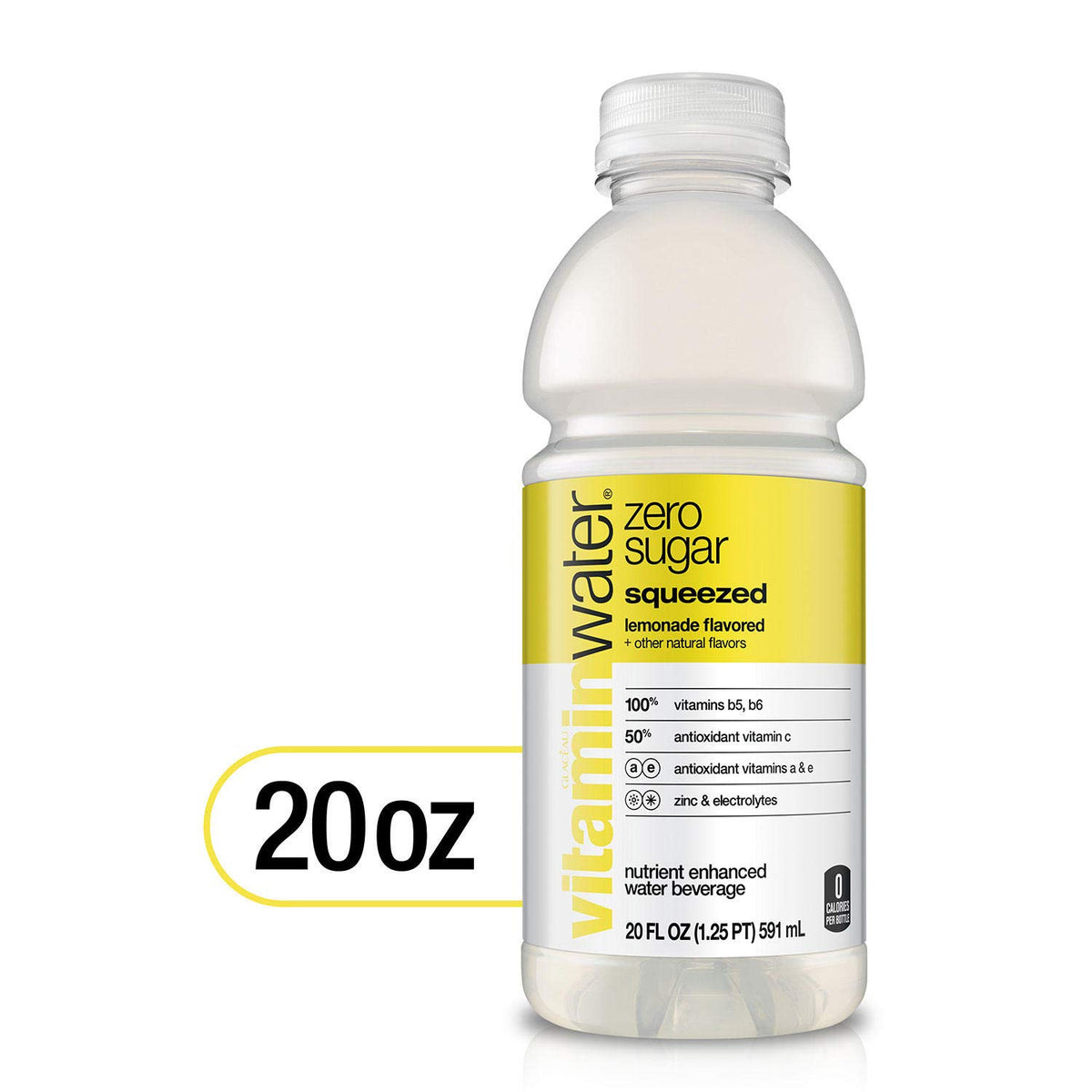 Vitaminwater Zero 20 Oz Bottle, 20 Count M443