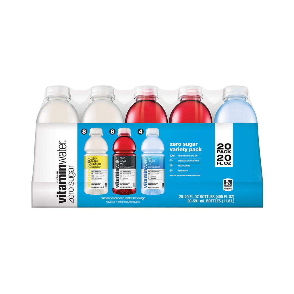 Vitaminwater Zero 20 Oz Bottle, 20 Count M443