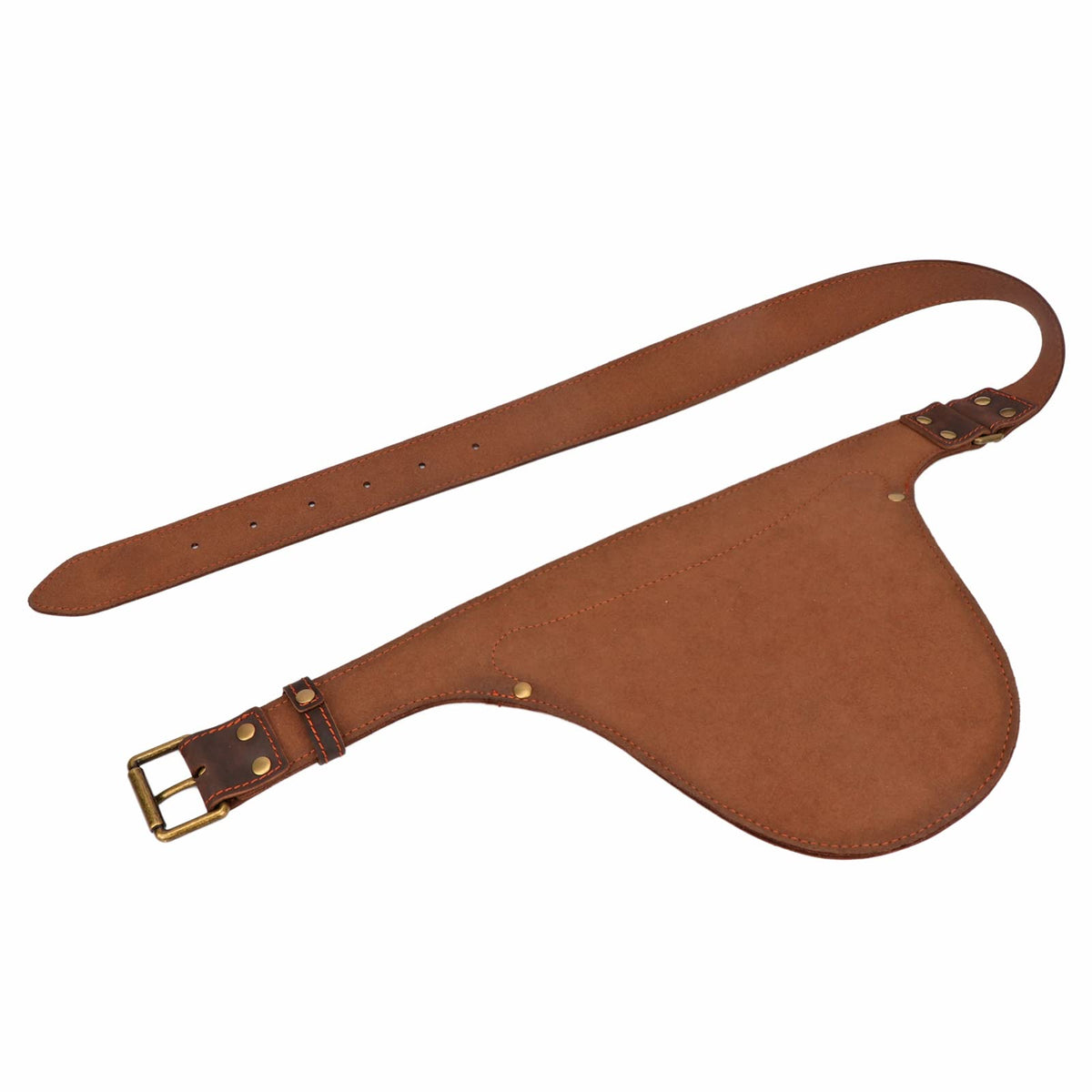 Leather 3 Pockets Adjustable Tool Belt Bag N55158