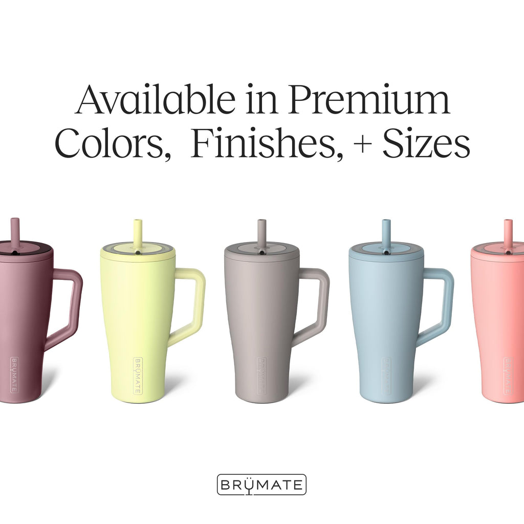 40 oz Stainless Steel Tumbler with Handle and Straw B277966