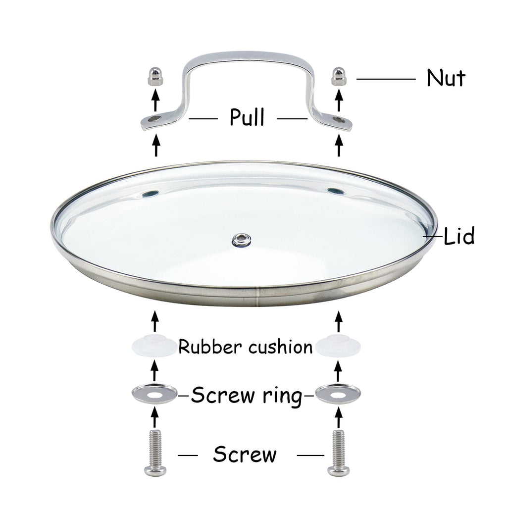 8-inch Tempered Glass Lid I7869
