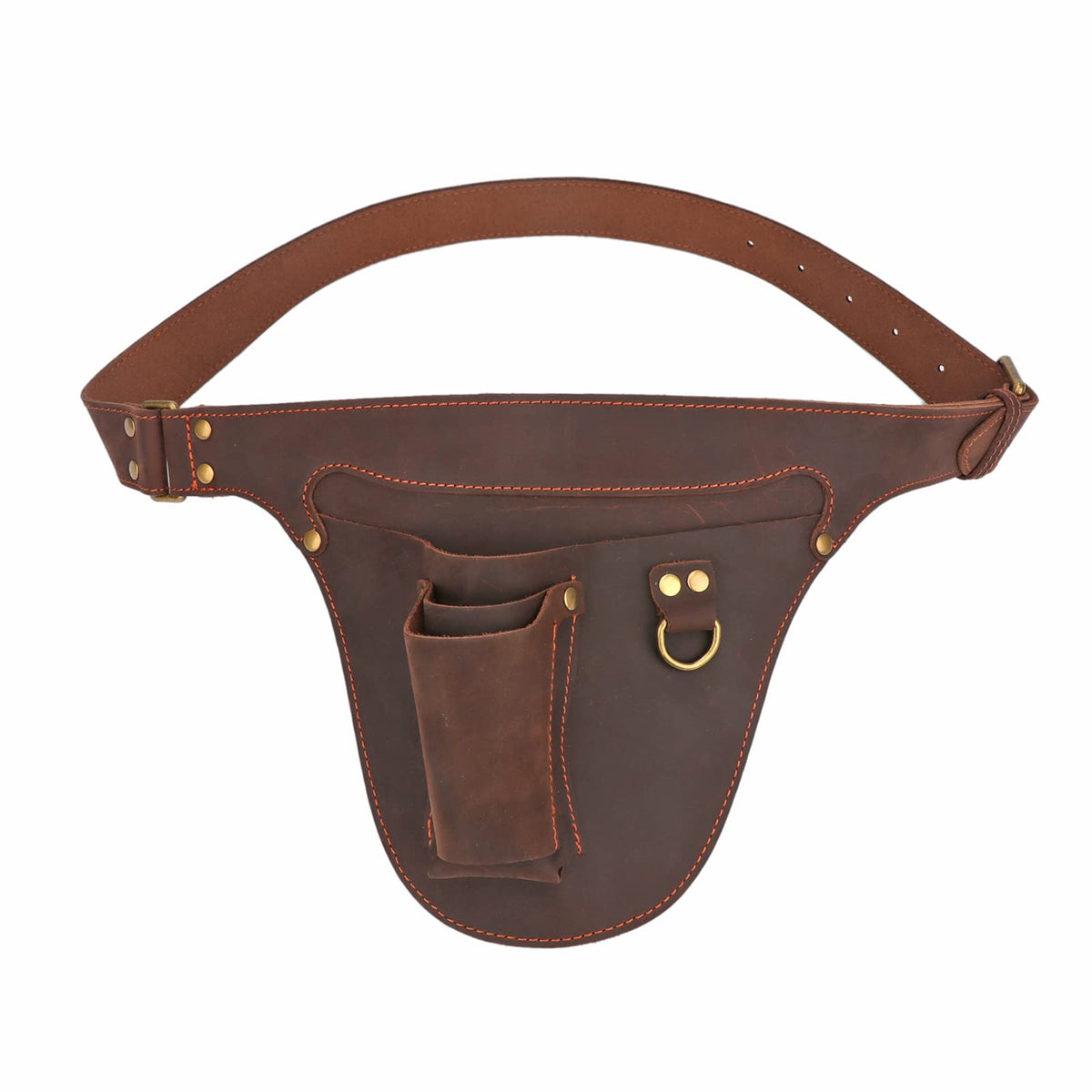 Leather 3 Pockets Adjustable Tool Belt Bag N55158