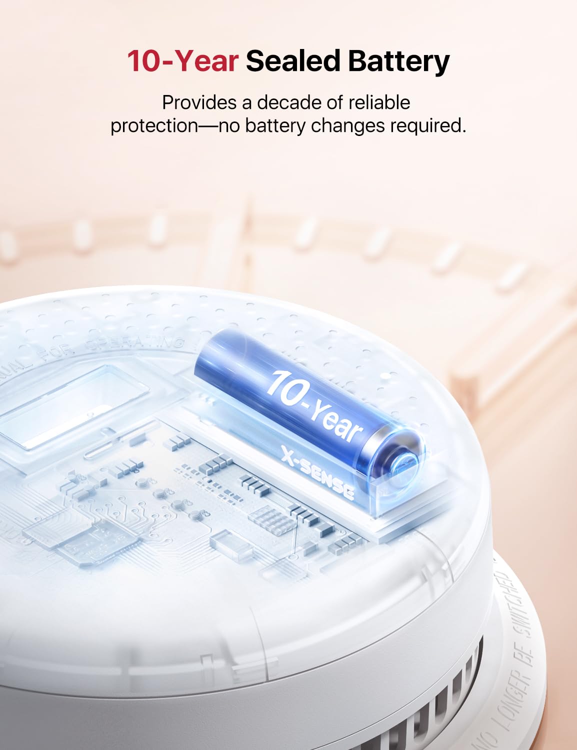 Wireless Interconnected Combination Smoke & CO Alarm 3-Pack S124