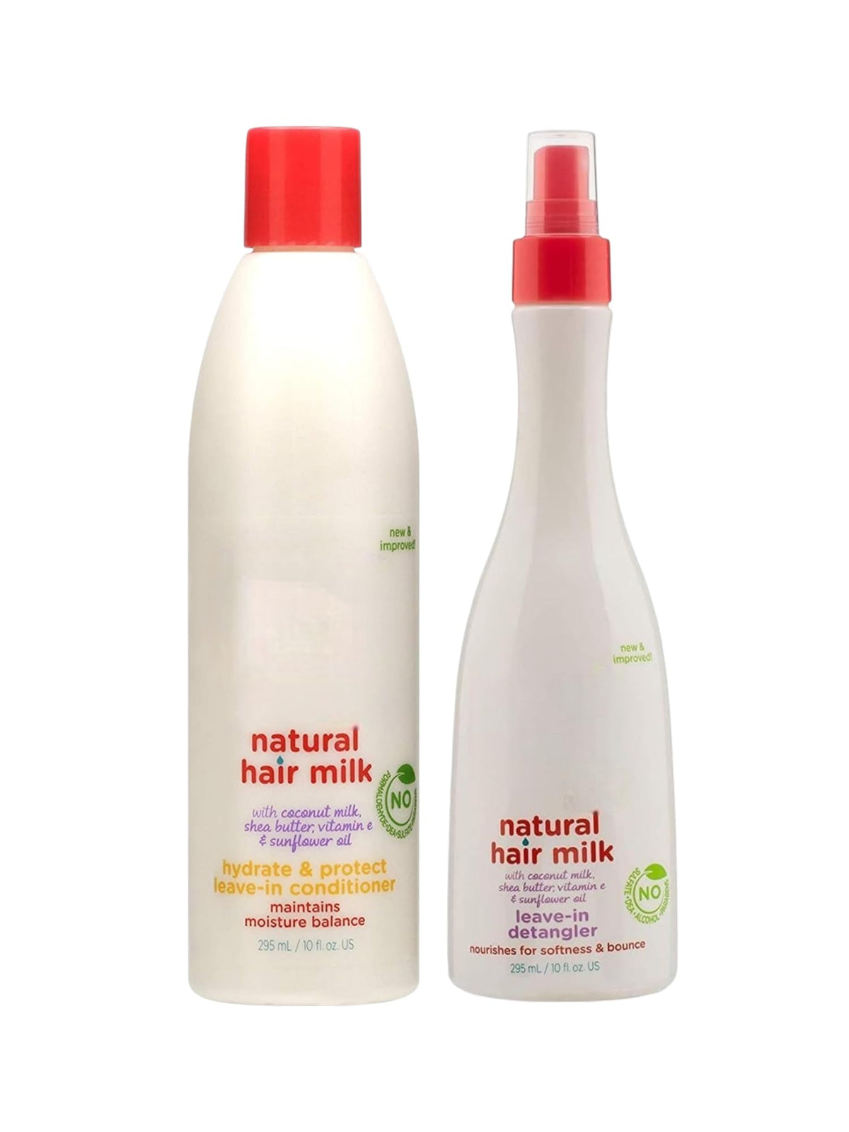 Leave-In Detangler and Leave-In Conditioner Set with Coconut Milk, Shea Butter & Vitamin E Y838