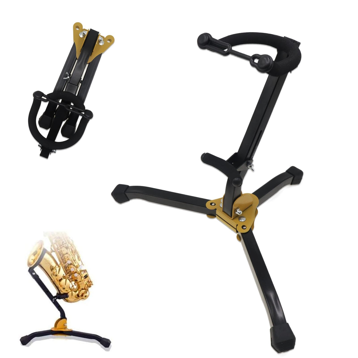 Folding Alto Tenor Saxophone Stand L7628