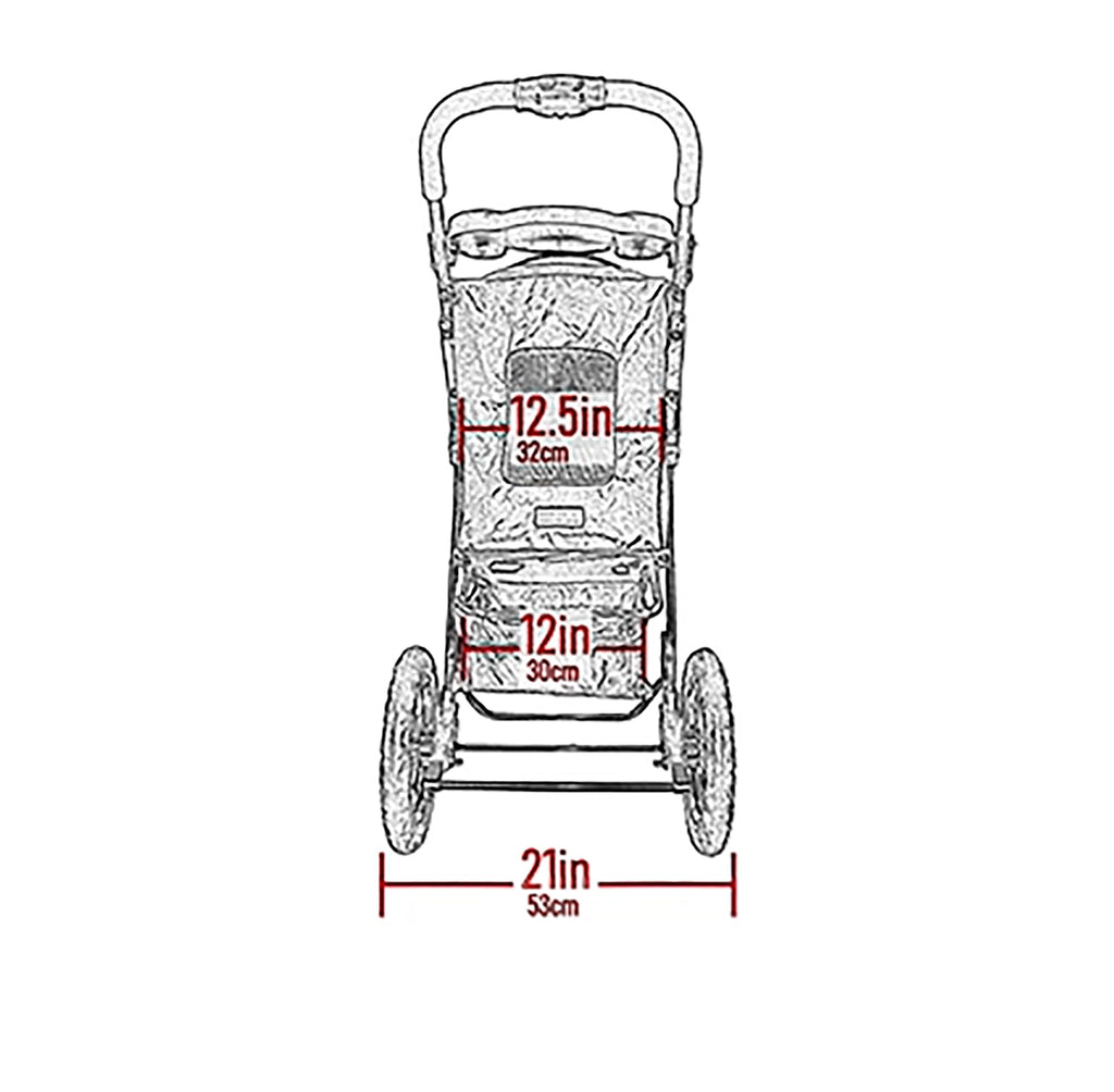 No-Zip Pet Stroller for Cats/Dogs U74921