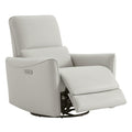 Power Recliner Swivel Glider Chair Cream X73694