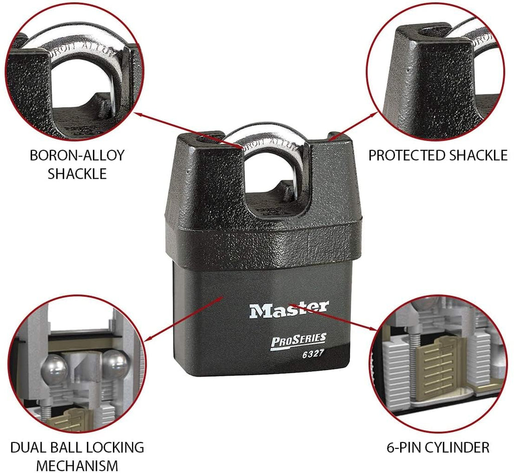 High Security Padlock with 8 Keys Y707402