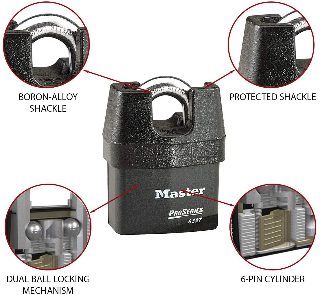High Security Padlock with 8 Keys Y707402