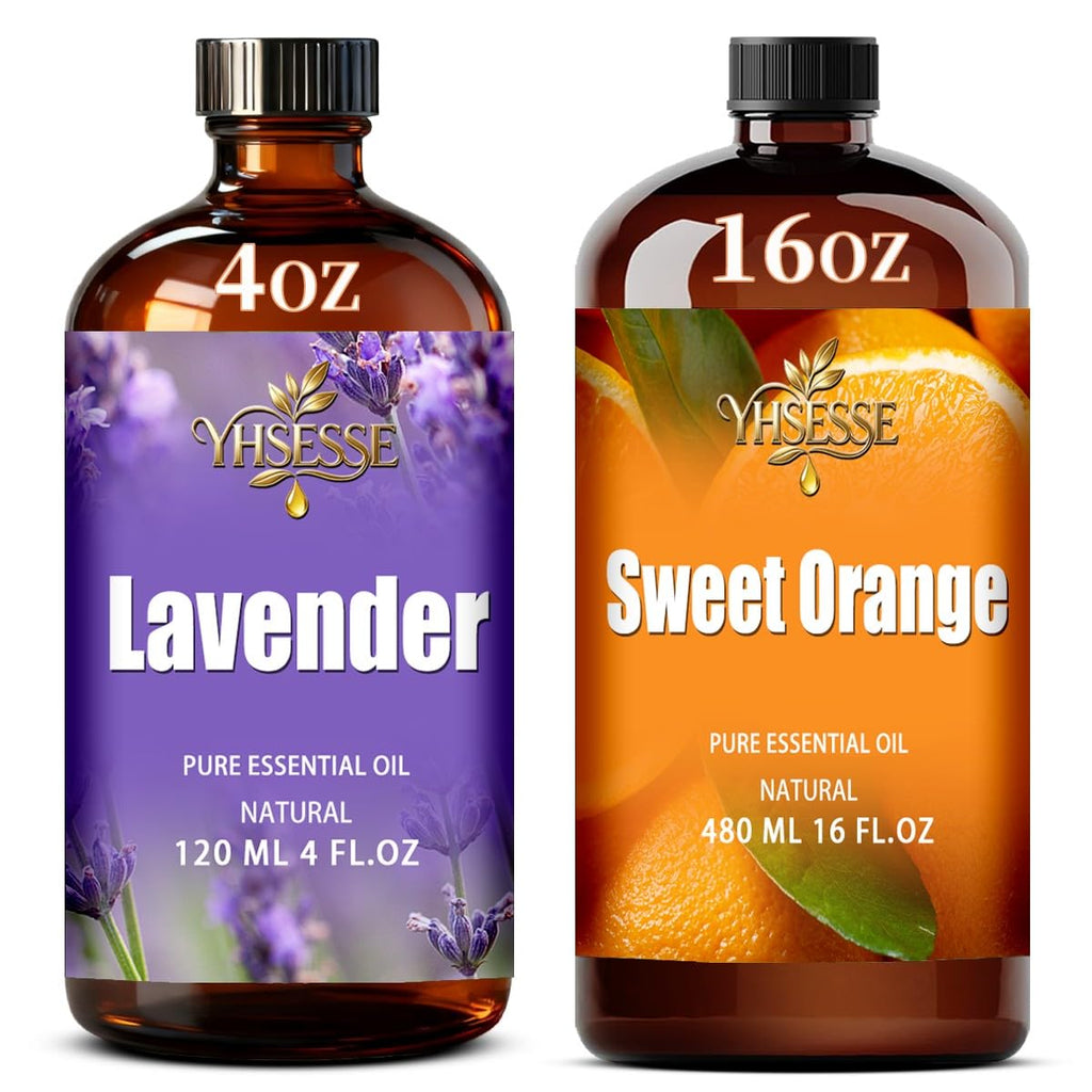 Lavender 4 Fl Oz and Sweet Orange 16 Fl Oz Essential Oil W98221