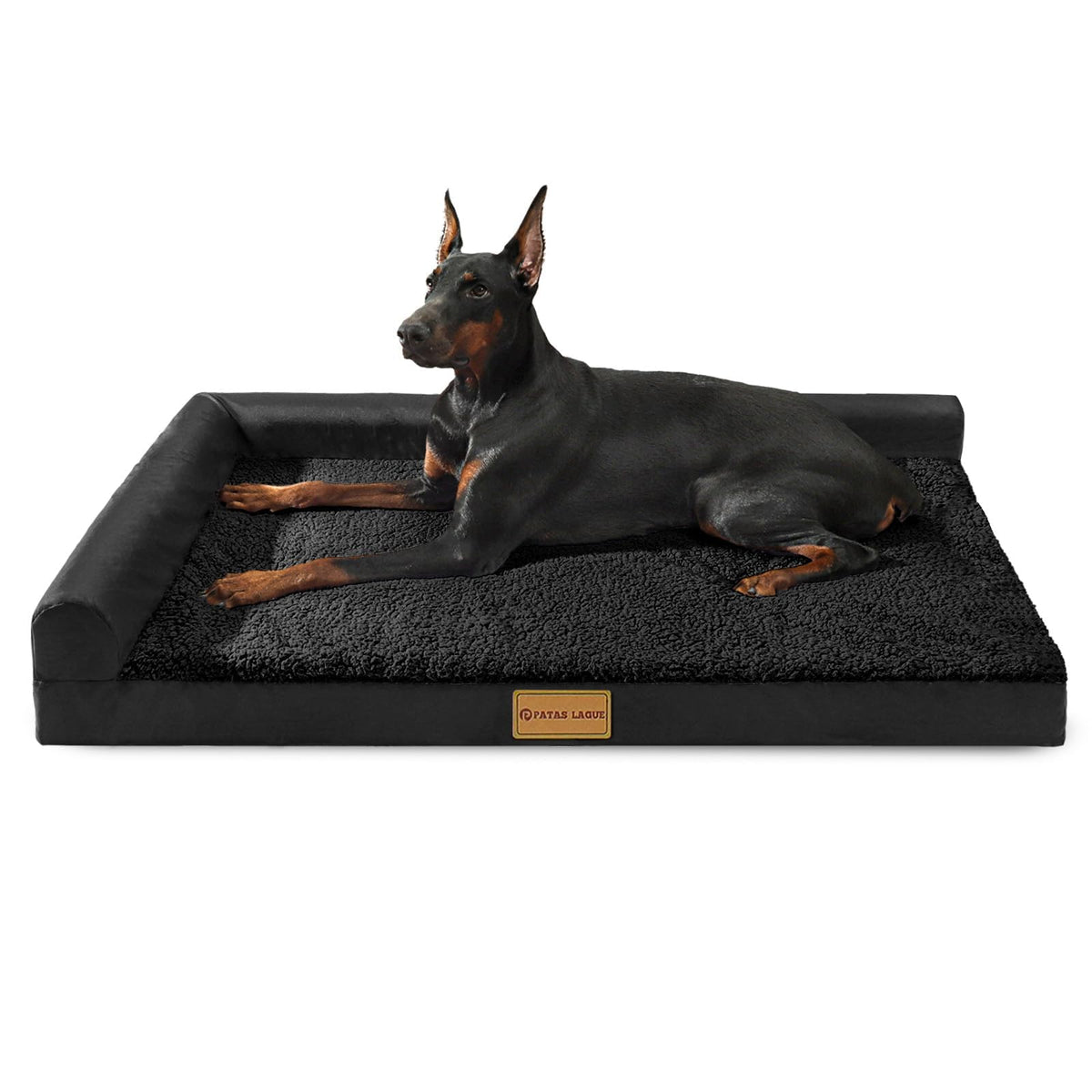 Large Washable Dog Bed 36''X24'' Black I243