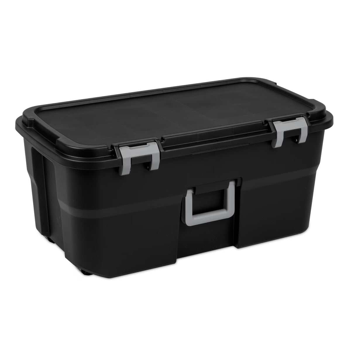 Black 22 Gal Lockable Storage Chest with Wheels V101