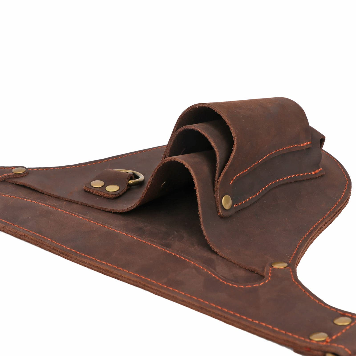 Leather 3 Pockets Adjustable Tool Belt Bag N55158