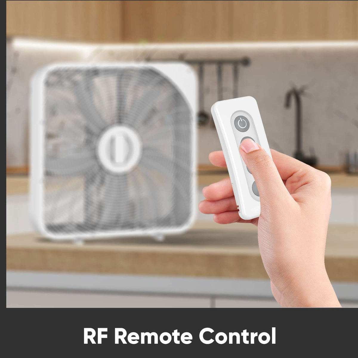 20 Inch 3 Speed Quiet Box Fan with Remote Control E45720
