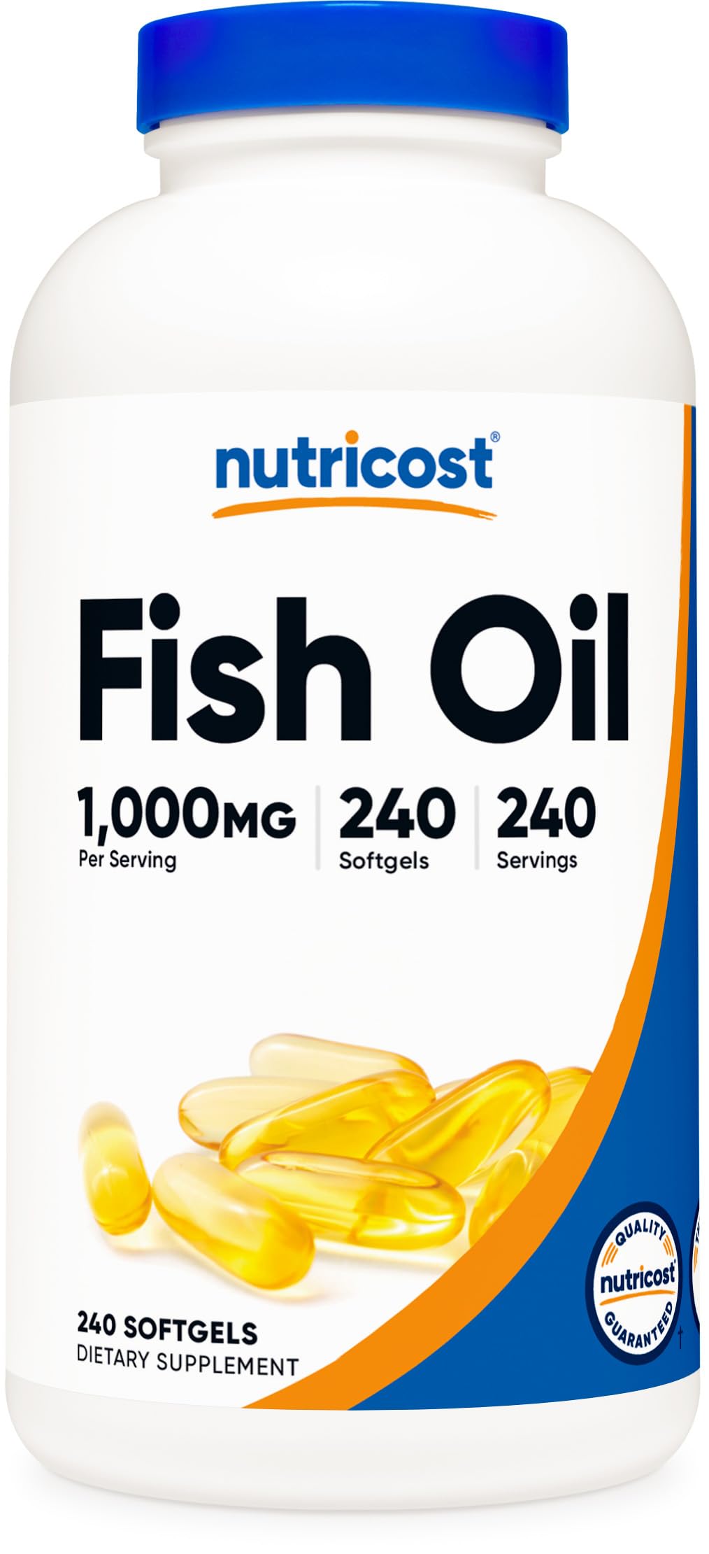 Fish Oil Omega 3 Softgels with EPA & DHA, 240 Softgels L963