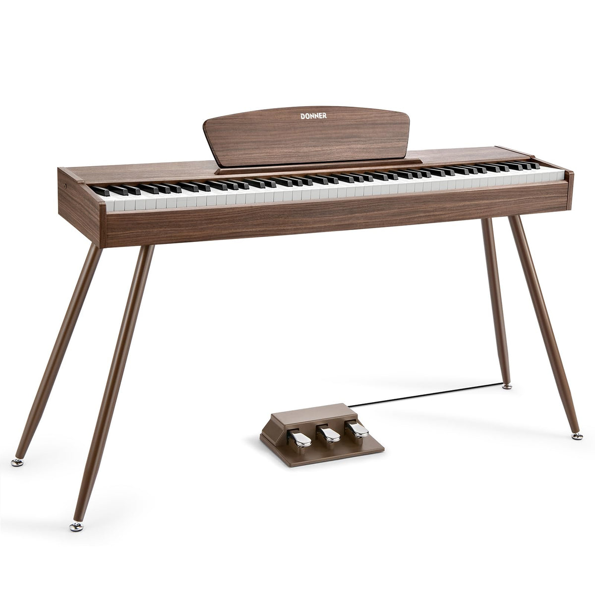 88 Keys Weighted Hammer Mechanism Digital Piano with Stand and Triple Pedal H1235