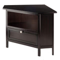 Corner TV Stand, Espresso F80365