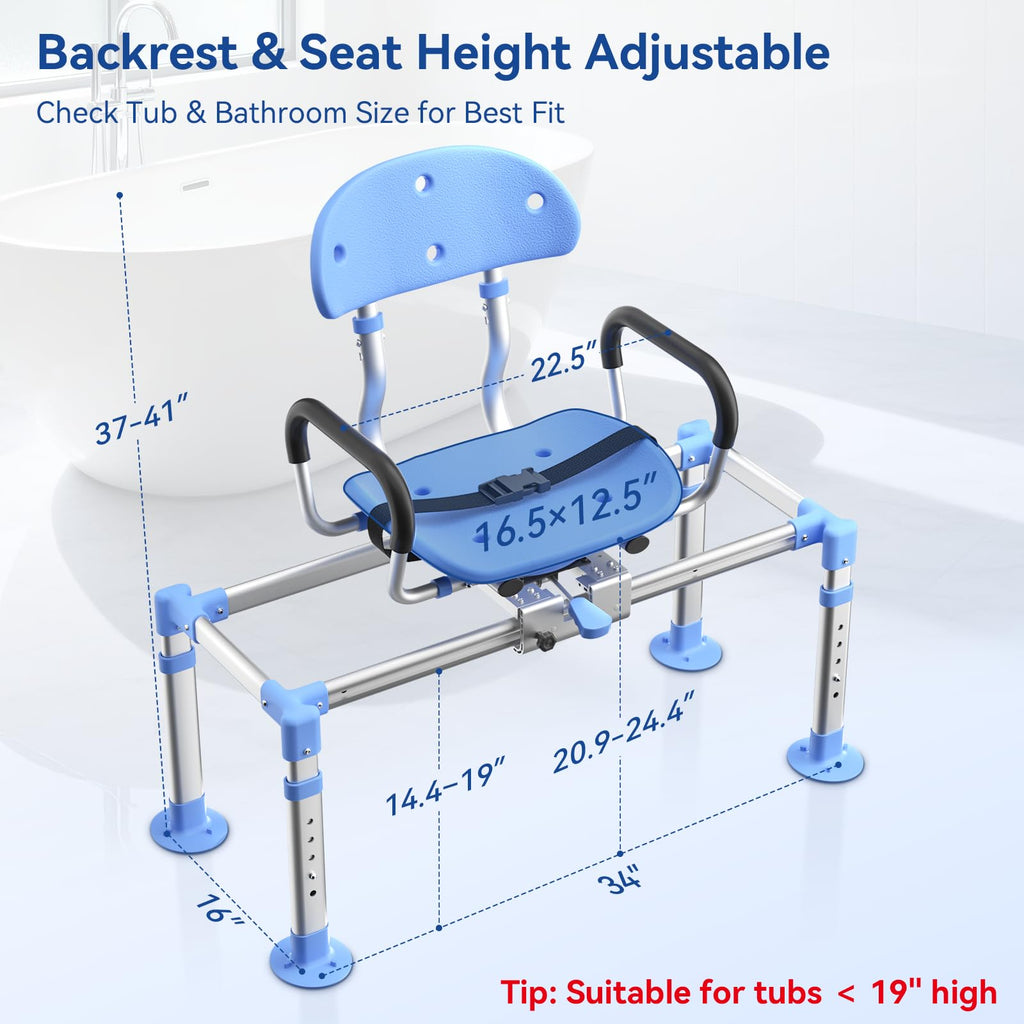 Sliding Shower Chair Tub Transfer Bench Y807