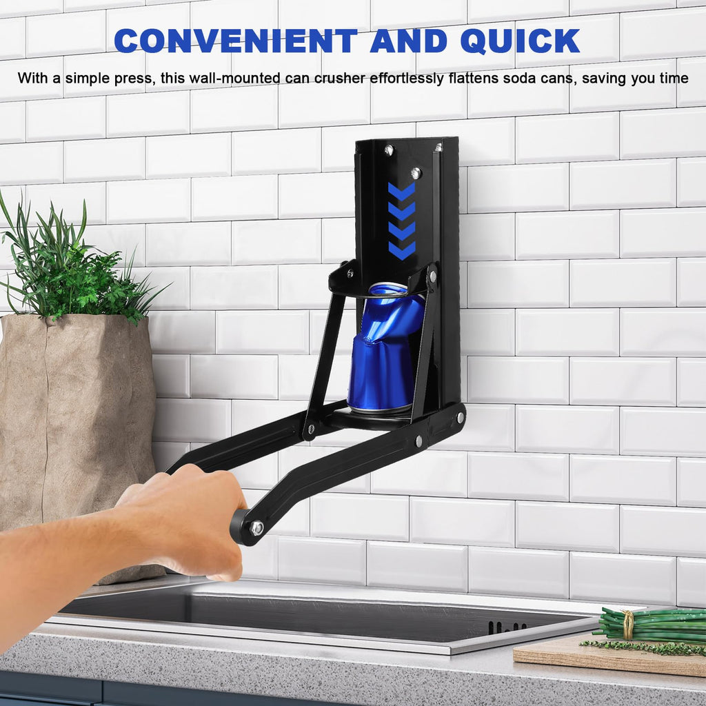Heavy Duty Steel Wall Mounted Can Crusher H80244