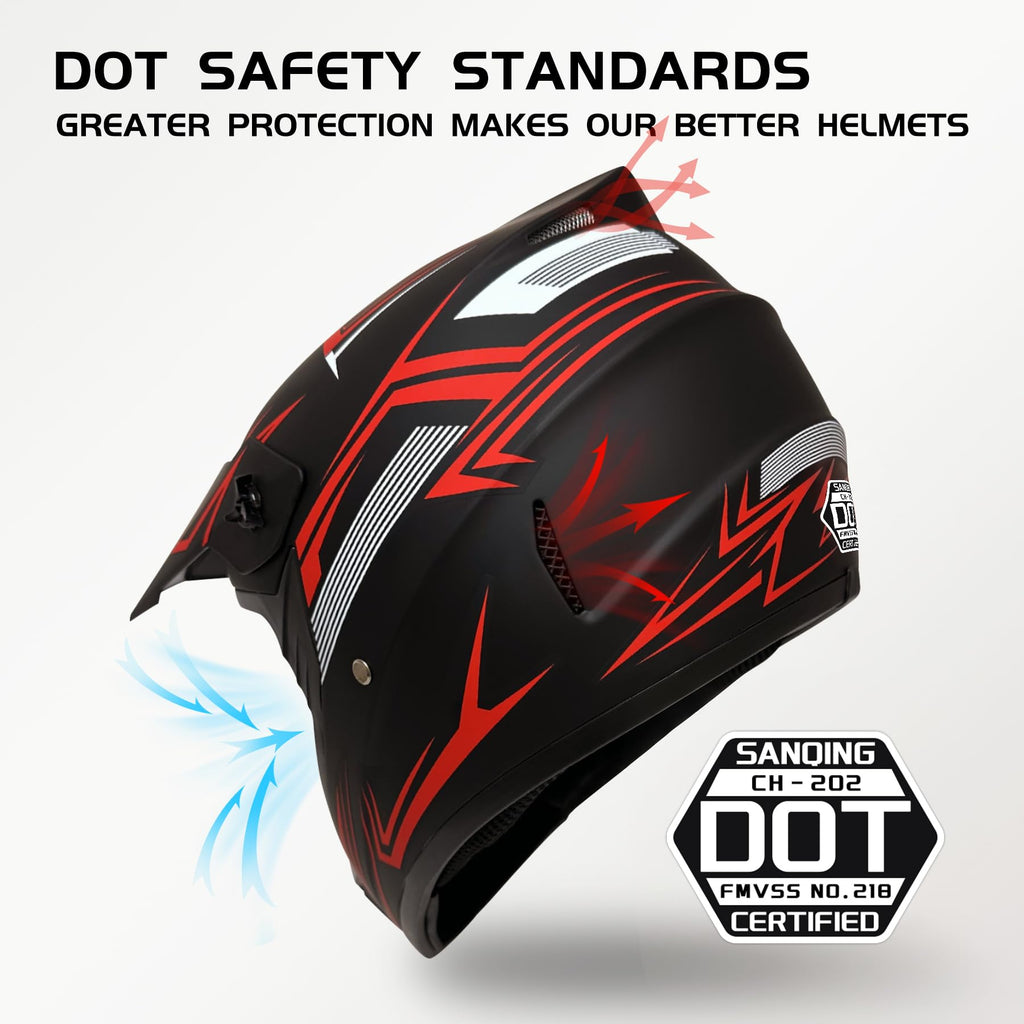 Youth Kids Motocross Helmet DOT Approved F771