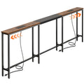 Narrow Sofa Table with 2 Power Outlets and USB-C Port Y828004