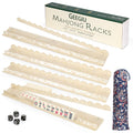20 Inch Acrylic Mahjong Racks with Magnetic Pushers Set of 4 L42011