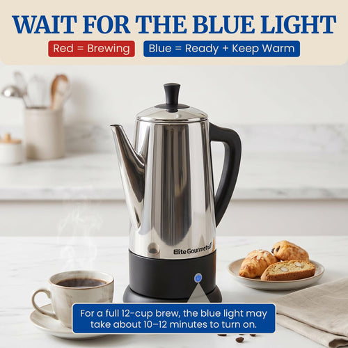 12-Cup Electric Coffee Percolator I329