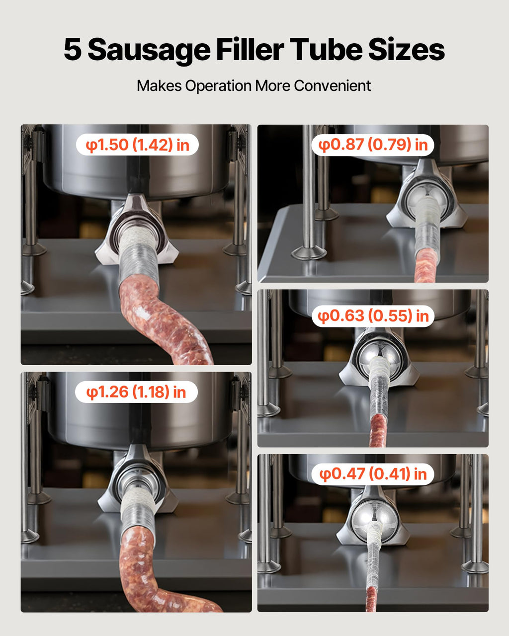 10 L Stainless Steel Vertical Manual Sausage Stuffer V453798