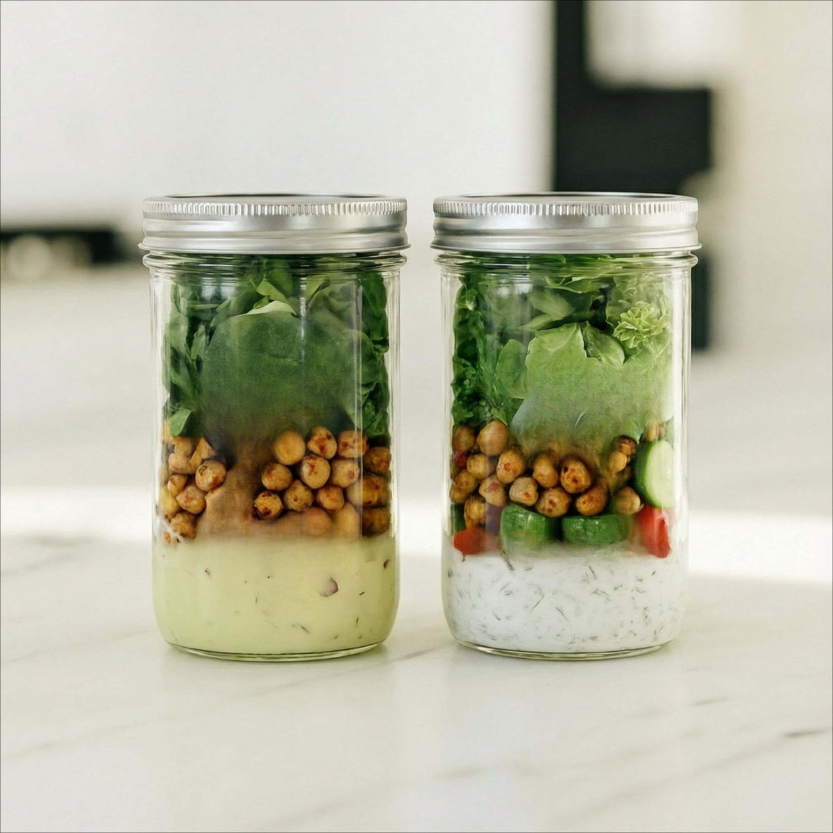16 Oz Wide Mouth Glass Mason Jars with Lids & Bands, 2-Pack J597637