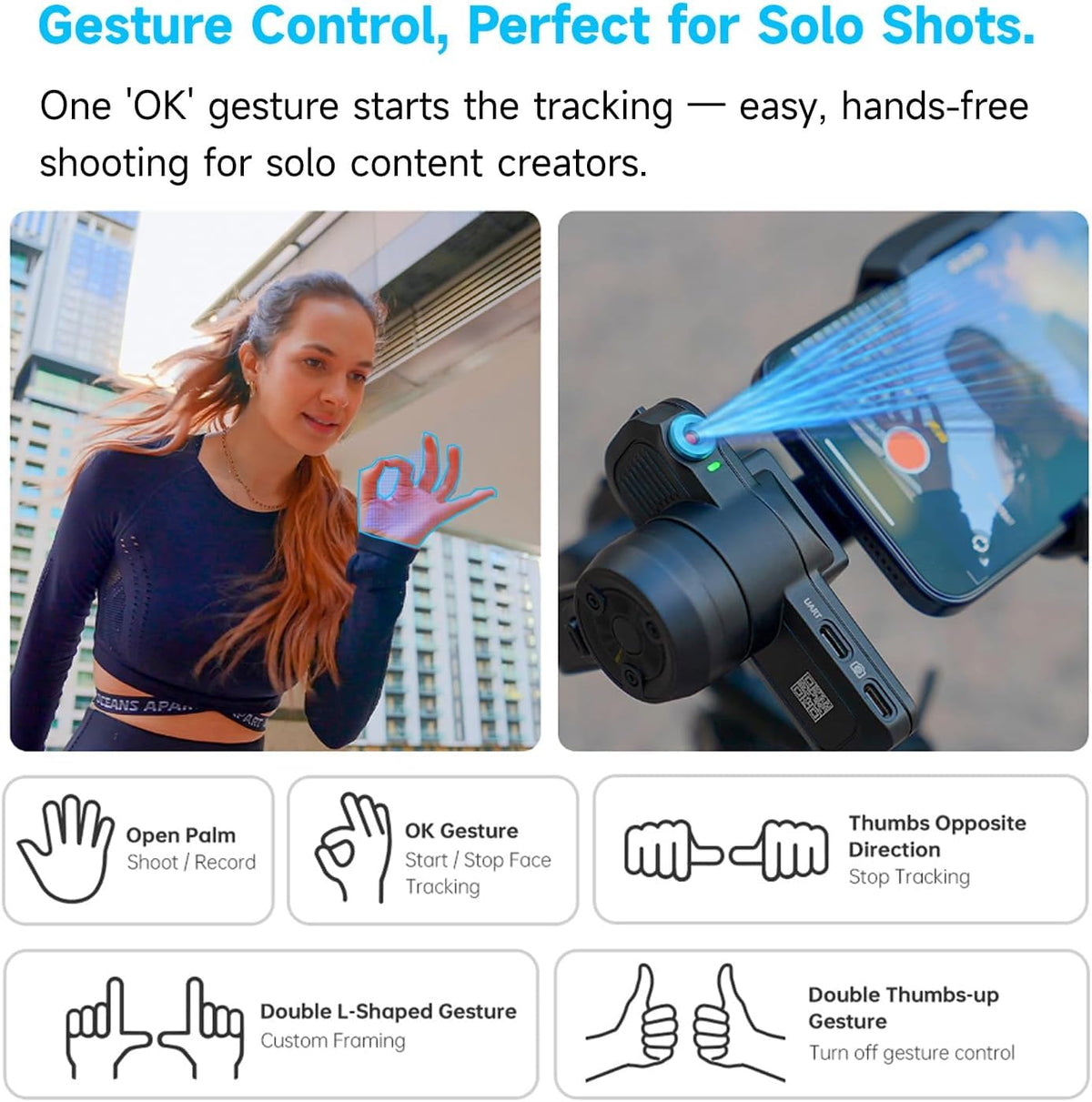 Camera Gimbal with AI Tracking J50773