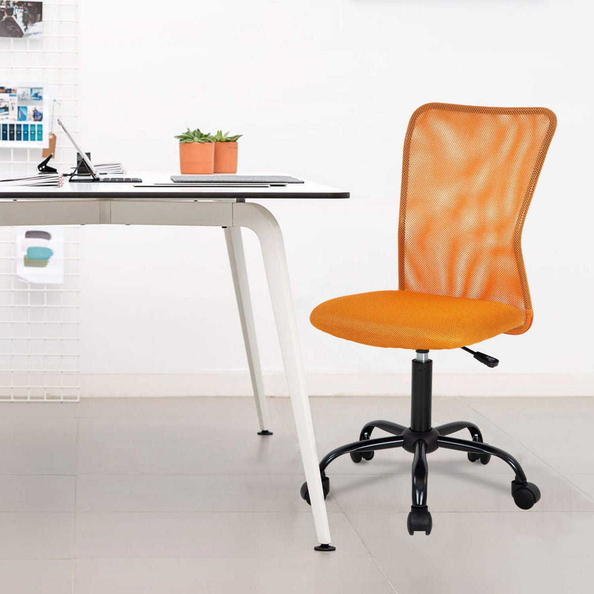 Orange Mesh Ergonomic Office Chair S32436