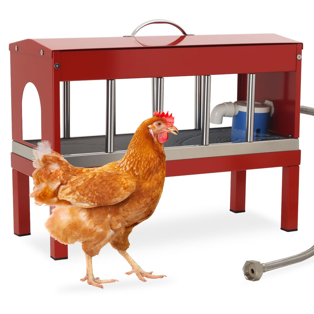 Automatic Stainless Steel Poultry Waterer Dispenser M5463