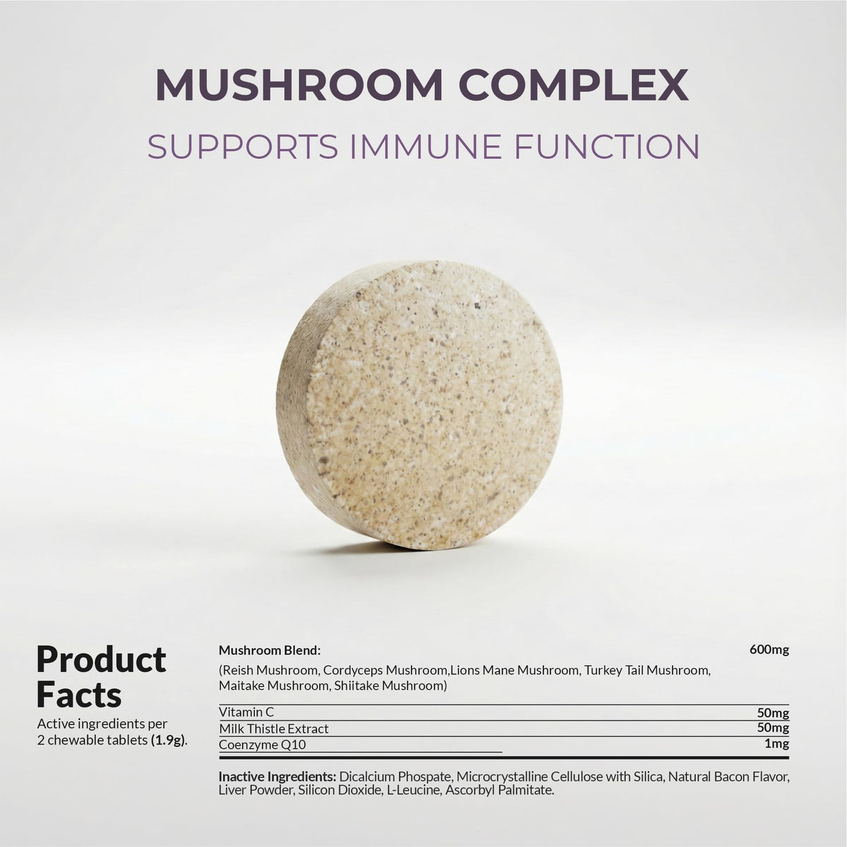 Turkey Tail Mushroom Supplement for Dogs, 120 ct N121439