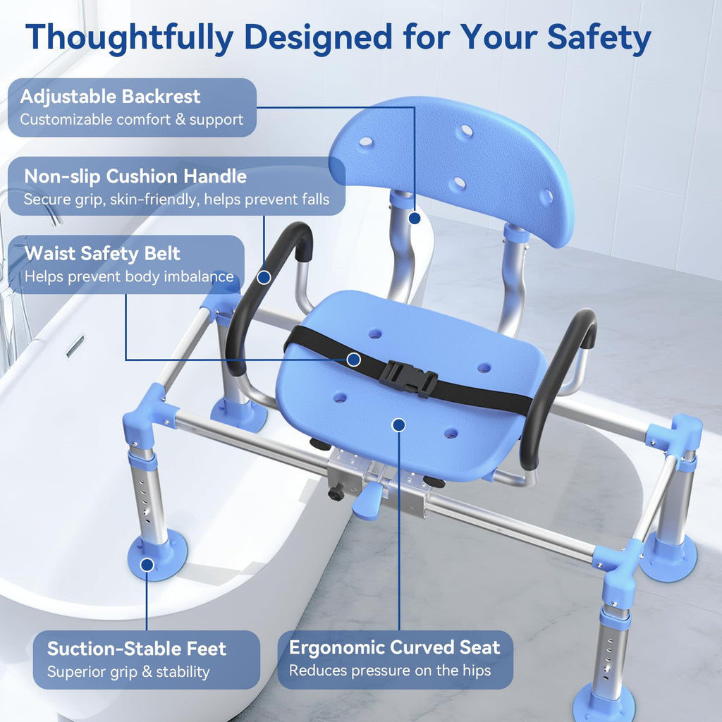Sliding Shower Chair Tub Transfer Bench Y807