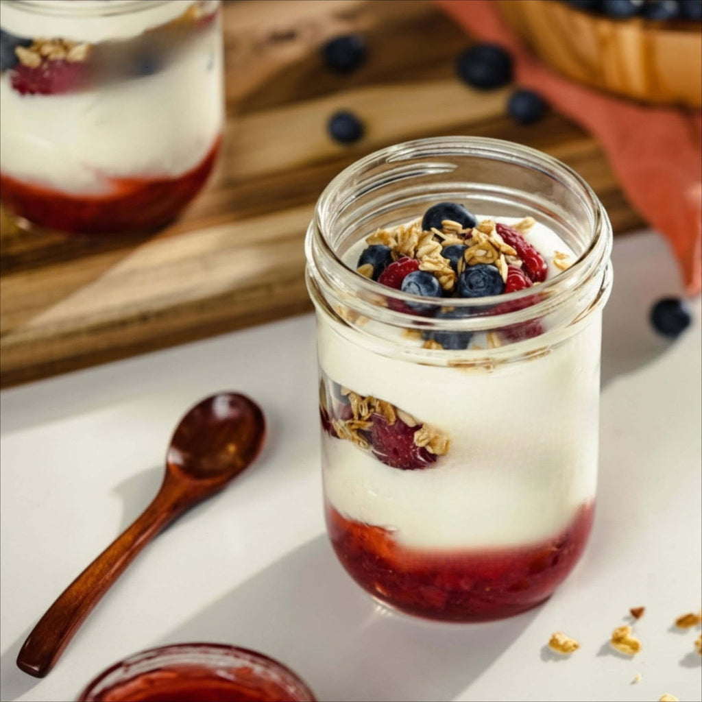 16 Oz Wide Mouth Glass Mason Jars with Lids & Bands, 2-Pack J597637