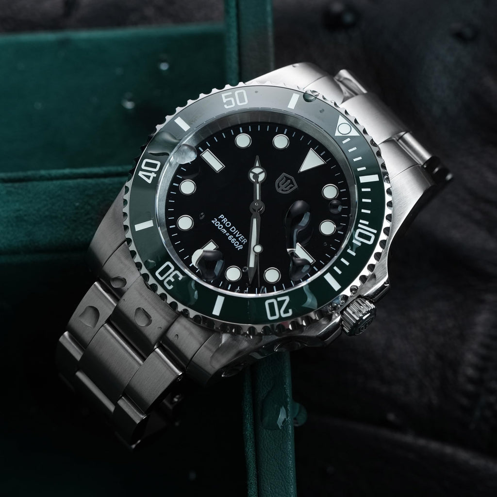 40mm Sapphire Crystal 200m Waterproof Quartz Diver Watch B1316