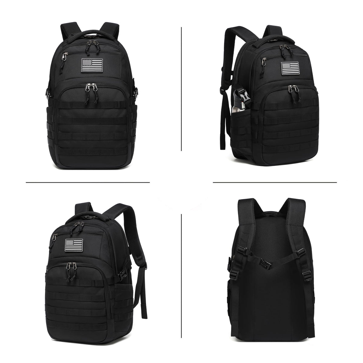 Black Small Tactical Backpack D22177