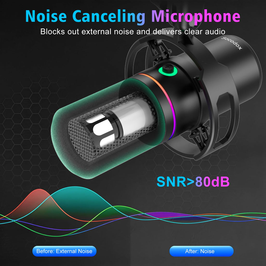 USB Gaming Microphone with Boom Arm Q15418