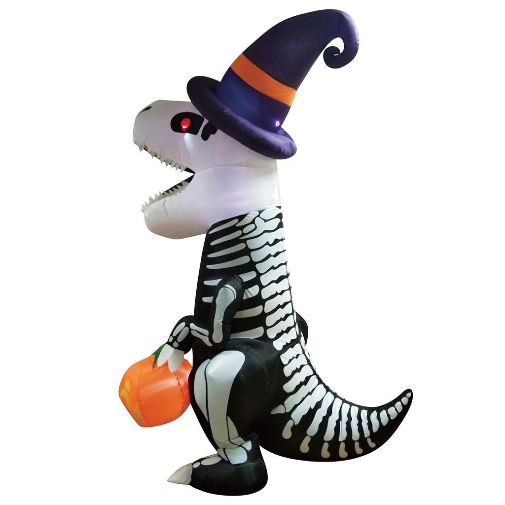 8 FT Inflatable Skeleton Dinosaur with Built-in LEDs V937