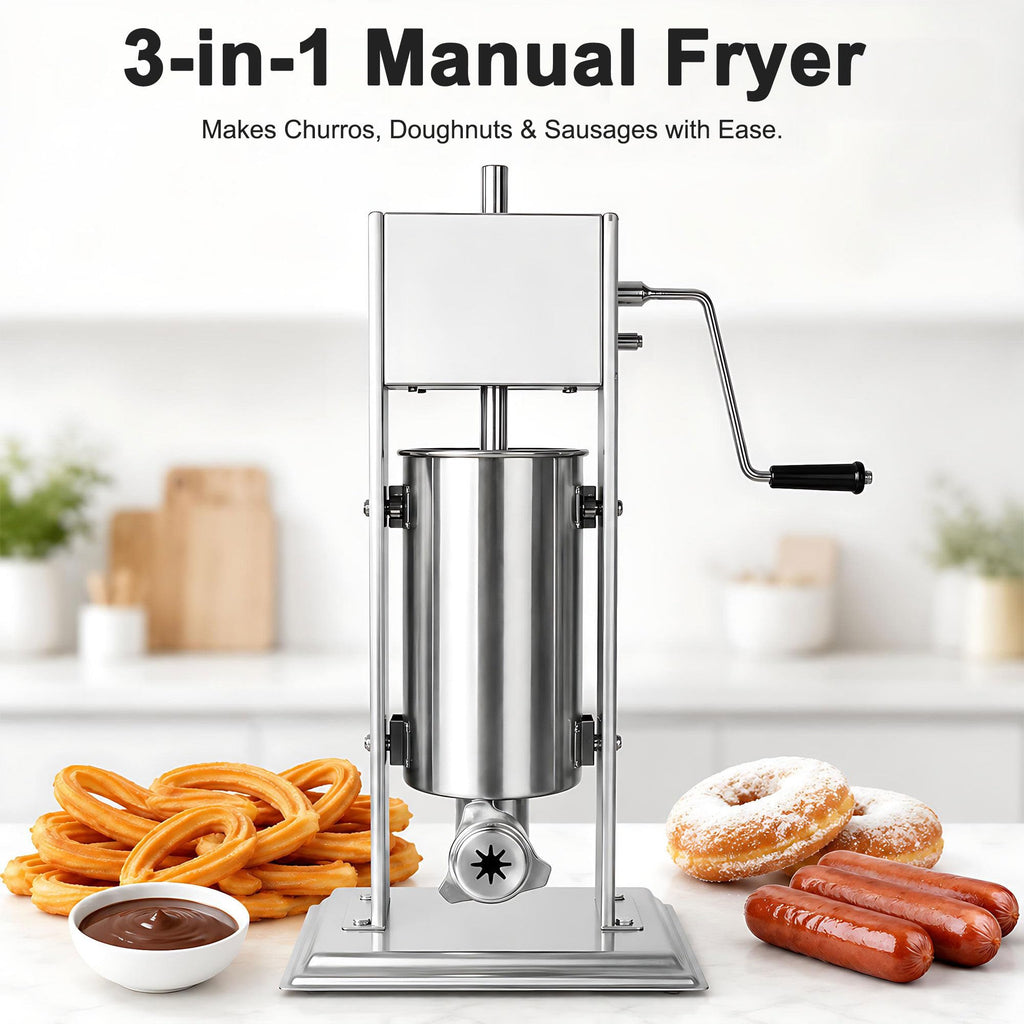 Stainless Steel Vertical Sausage Filler & Churro Press P38946